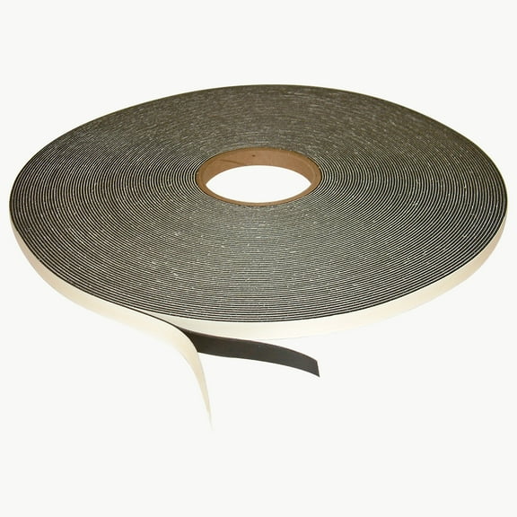 JVCC Low-Density PVC Foam Tape [Single-Sided, Closed Cell] (SCF-01): 1/2 in. x 50 yds. x 1/16 in. thick (Black)