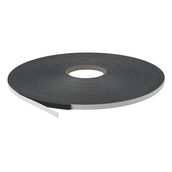 JVCC Low-Density PVC Foam Tape [Single-Sided, Closed Cell] (SCF-01): 3/8 in. x 75 ft. x 1/8 in. thick (Black)