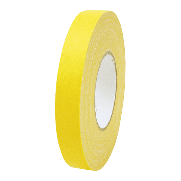 JVCC Low Gloss Gaffer-Style Duct Tape (J90): 1 in. x 60 yds. (Yellow)