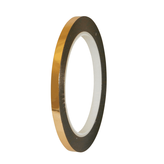 JVCC MPF-01 Metalized Polyester Film Tape: 1/4 in x 72 yds. (Gold)