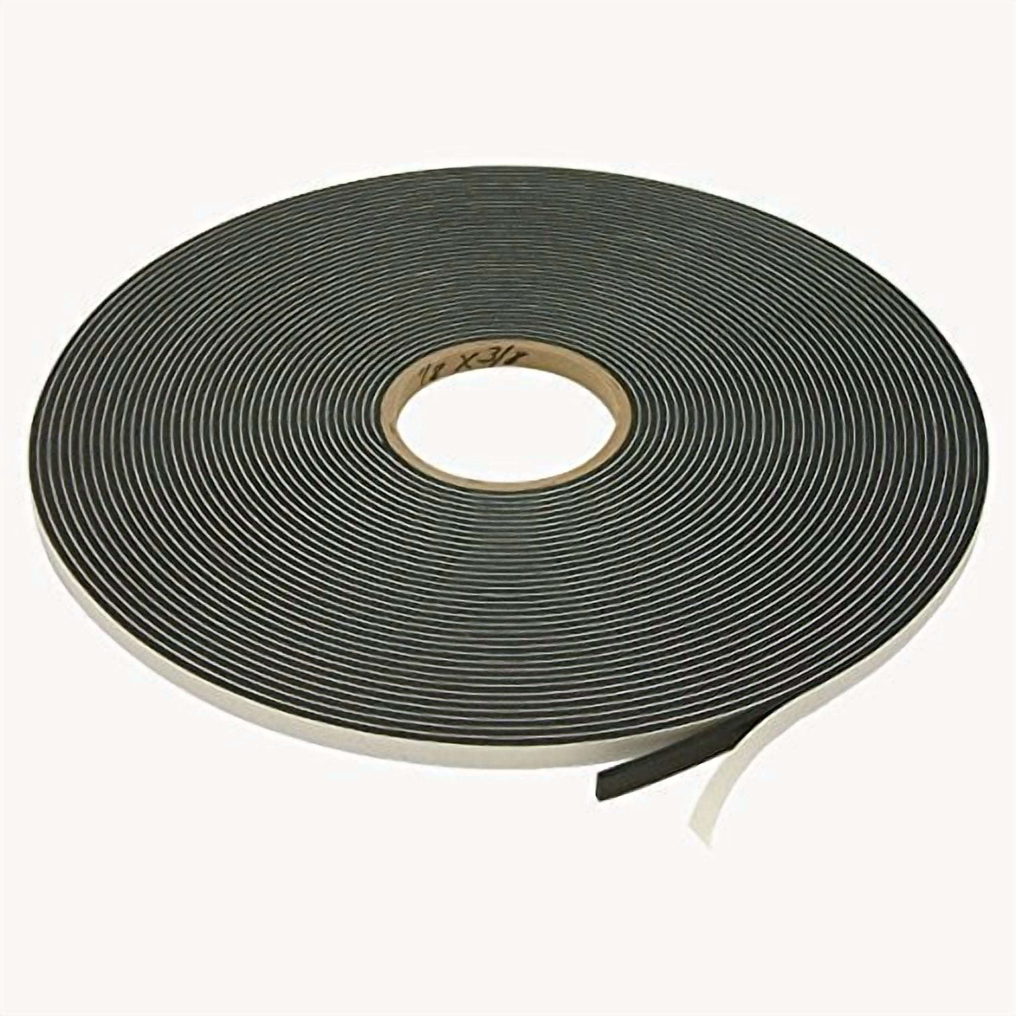 JVCC FLOCK-1 Black Flocking Tape – 3 Inch X 300 Inch Roll, Non-Woven Fabric, Adhesive Backing