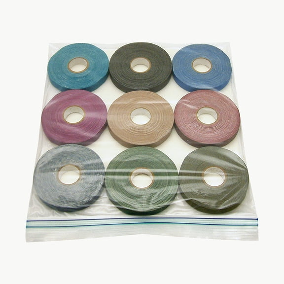 JVCC Spike-Pack Spike Tape Multi-Pack: 1/2 in x 60 ft. (Black,Burgundy,Dark Blue,Dark Green,Electric Blue,Olive Drab,Purple,Tan,Teal) *9 rolls [9 rolls/pack]