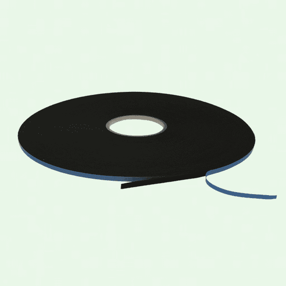 JVCC Window Glazing Tape DC-WGT-01: Double Cell, Closed, 1/4" x 50 yd. x 1/16" - Black