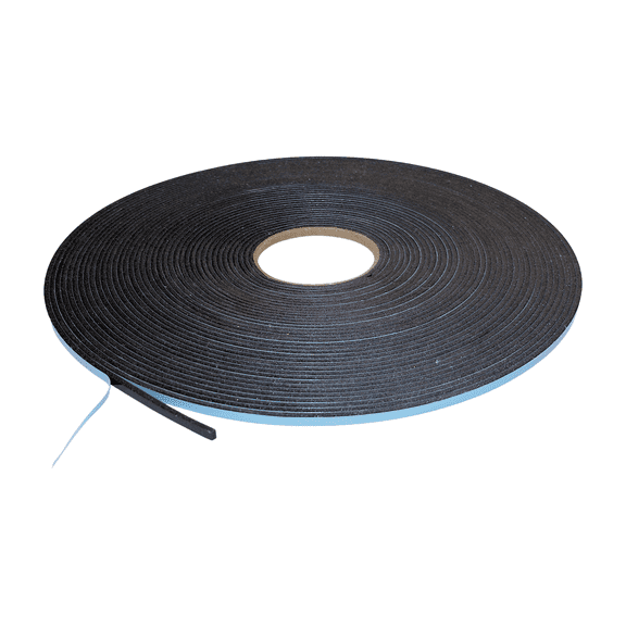 JVCC DC-WGT-01 Double-Sided Window Glazing Tape [Closed Cell]: 1/4 in. x 75 ft. x 1/8 in. thick (Black)