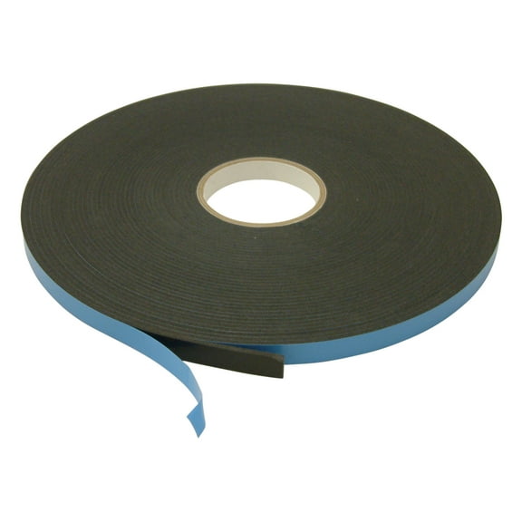 JVCC Window Glazing Tape [Double-Sided, Closed Cell] (DC-WGT-01): 5/8 in. x 75 ft. x 1/8 in. thick (Black)