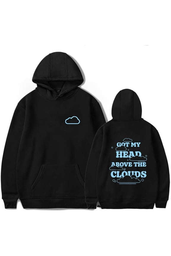 JVKE Clouds Merch Hoodie Pockets Drawstring Unisex Hooded Sweatshirt Fashion Clothing