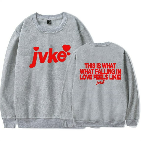 JVKE Falling in Love Crewneck Unique Sweatshirt Hip Hop Longsleeve Funny Clothes