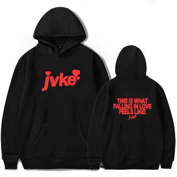 JVKE Falling in love Hoodie Merch Long Sleeve Women Men Hip Hop Trendy Casual Streetwear