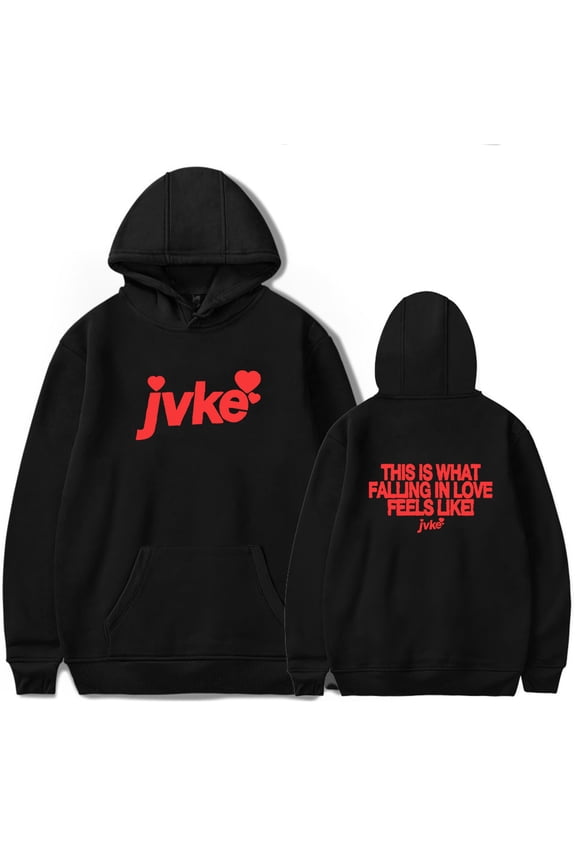 JVKE Falling in love Hoodie Merch Long Sleeve Women Men Hip Hop Trendy Casual Streetwear