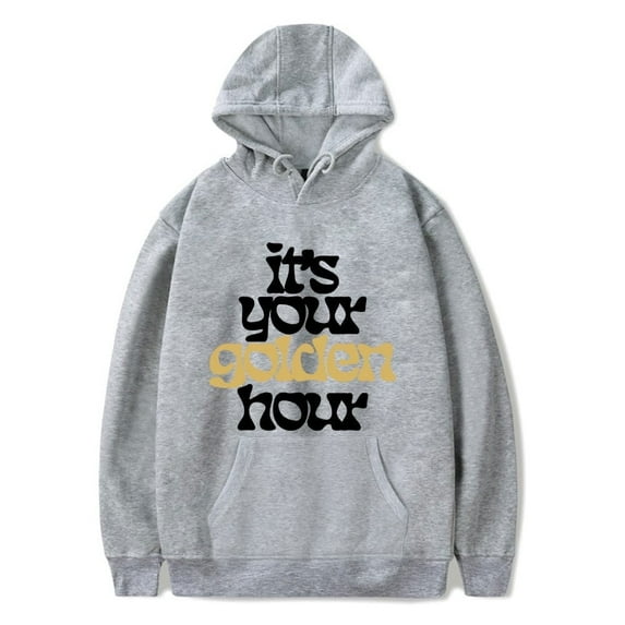 JVKE Golden Hour New Tour Merch Hoodies - Unisex Cotton Long Sleeve Pullover, Hooded Casual Streetwear Sweatshirt for Men Women,L,2