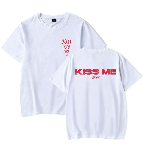 JVKE Kiss Me T-Shirts Merch Women Men Clothes Trend Casual Short Sleeve Top