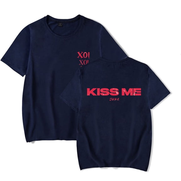 JVKE Kiss Me T-Shirts Merch Women Men Clothes Trend Casual Short Sleeve Top