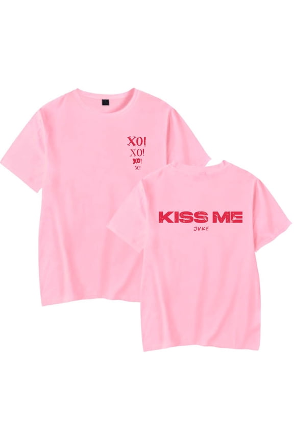 JVKE Kiss Me T-Shirts Merch Women Men Clothes Trend Casual Short Sleeve Top