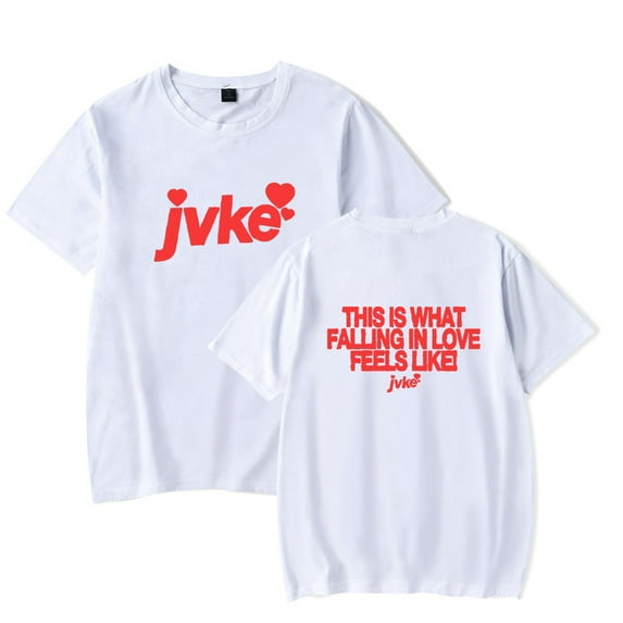 JVKE Merch Falling in love T-Shirts Women Men Fashion Clothes Trend Casual Short Sleeve Top