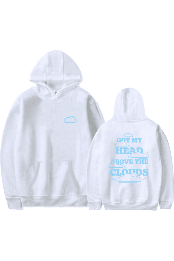 JVKE Merch Hoodie Clouds Got Me Head Above The Clouds Sleeve Hoodies Fashion Men Women Sweatshirt Tracksuit Pullover Coat
