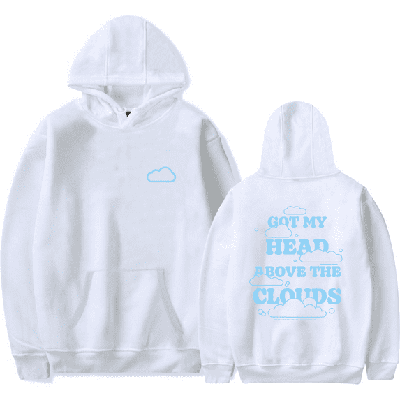 JVKE Merch Hoodie Clouds Got Me Head Above The Clouds Sleeve Hoodies Fashion Men Women Sweatshirt Tracksuit Pullover Coat