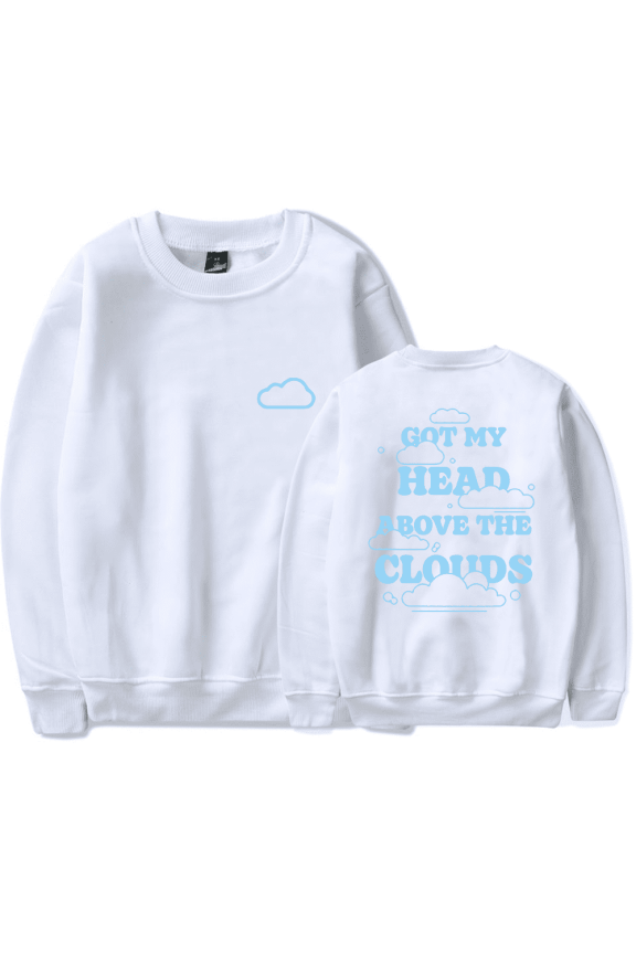 JVKE Merch Sweatshirt Clouds Got Me Head Above The Clouds Long Sleeve Hoodie Fashion Sport Men Women Tracksuit Pullover Coat