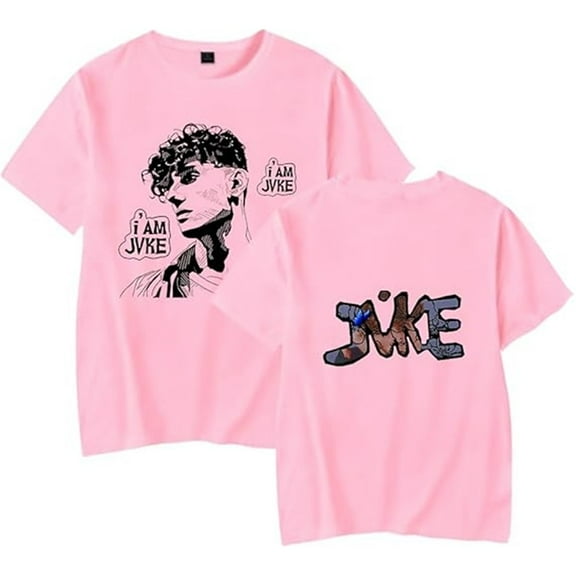 JVKE Merch T-shirt Classic Round Neck Tops Men And Women Trendy Casual Short-sleeved Street Wear