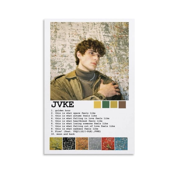 JVKE Poster 22 Wall Art Poster Scroll Canvas Painting Picture Living Room Decor Home