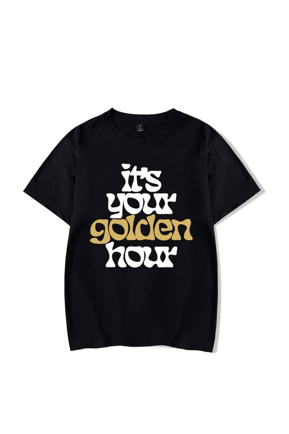JVKE T shirt Golden Hour Tee JVKE New Tour Merch Unisex Men Women Short Sleeve Tshirt