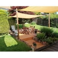 thumbnail image 1 of JVMU 10' x 10' x 10' Triangle Waterproof Sun Shade Sail Canopy for Outdoor Patio Pool Garden Yard, Beige, 1 of 10