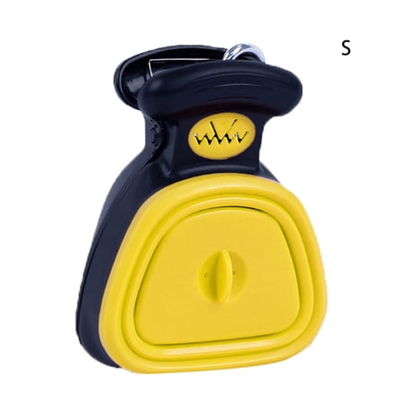 JVMU Pet Poop Picker Foldable Portable Waste Scooper Picking Tool for Outdoor Walking Traveling, Yellow S
