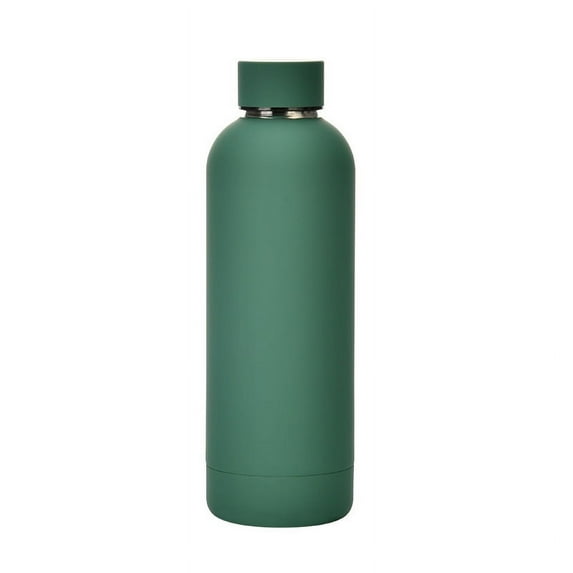 JVMU Thermos Mug 18oz Double Wall Stainless Steel Insulated Coffee Cup Matte Multicolor Outdoor Sports Travel, Green