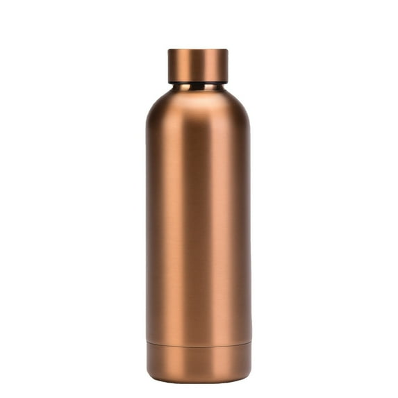 JVMU Thermos Mug 18oz Double Wall Stainless Steel Insulated Coffee Cup Multicolor Outdoor Sports Travel, Glossy Gold