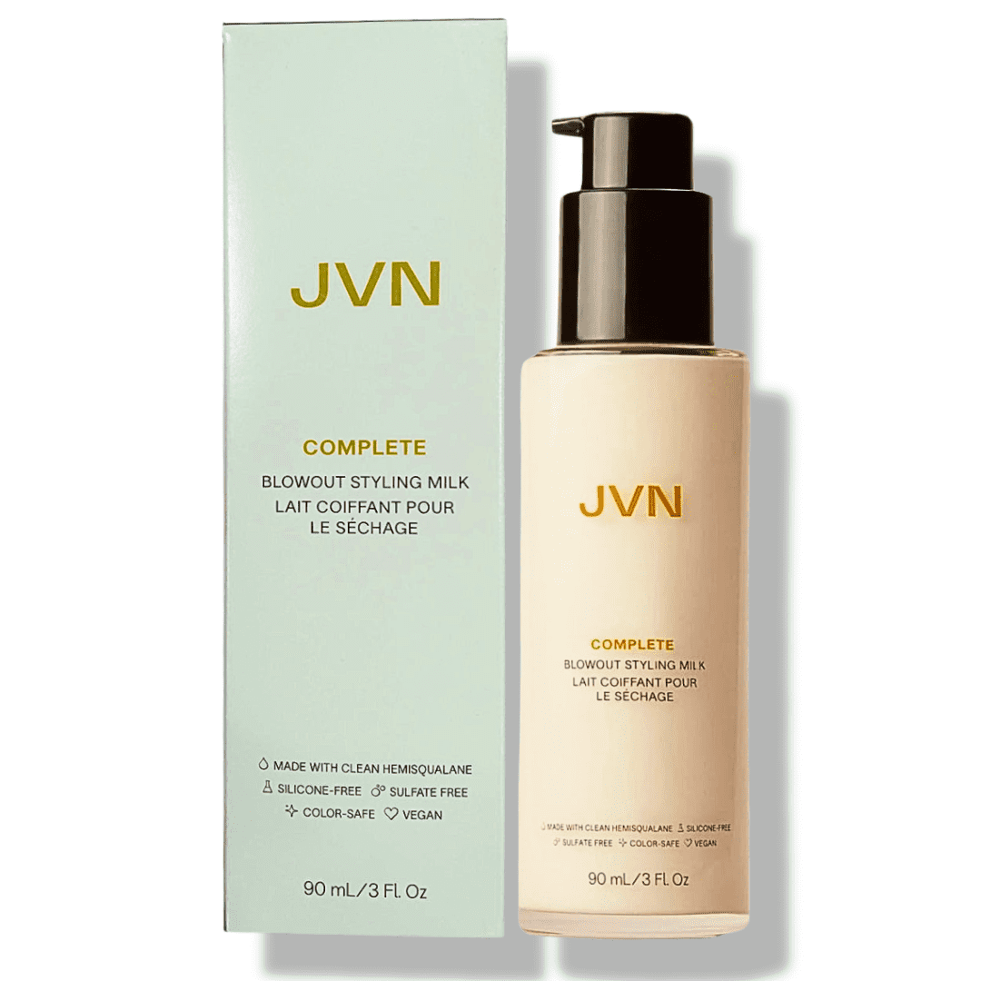 JVN Complete Blowout Styling Milk for All Hair Types, 90 ml / 3 oz