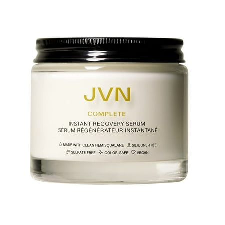 JVN, Complete Instant Recovery Leave-In Serum, A clean, transformative leave-in treatment that restores and protects weak, damaged or over-processed hair to keep it silky smooth,, 3.4oz/ 100 ml