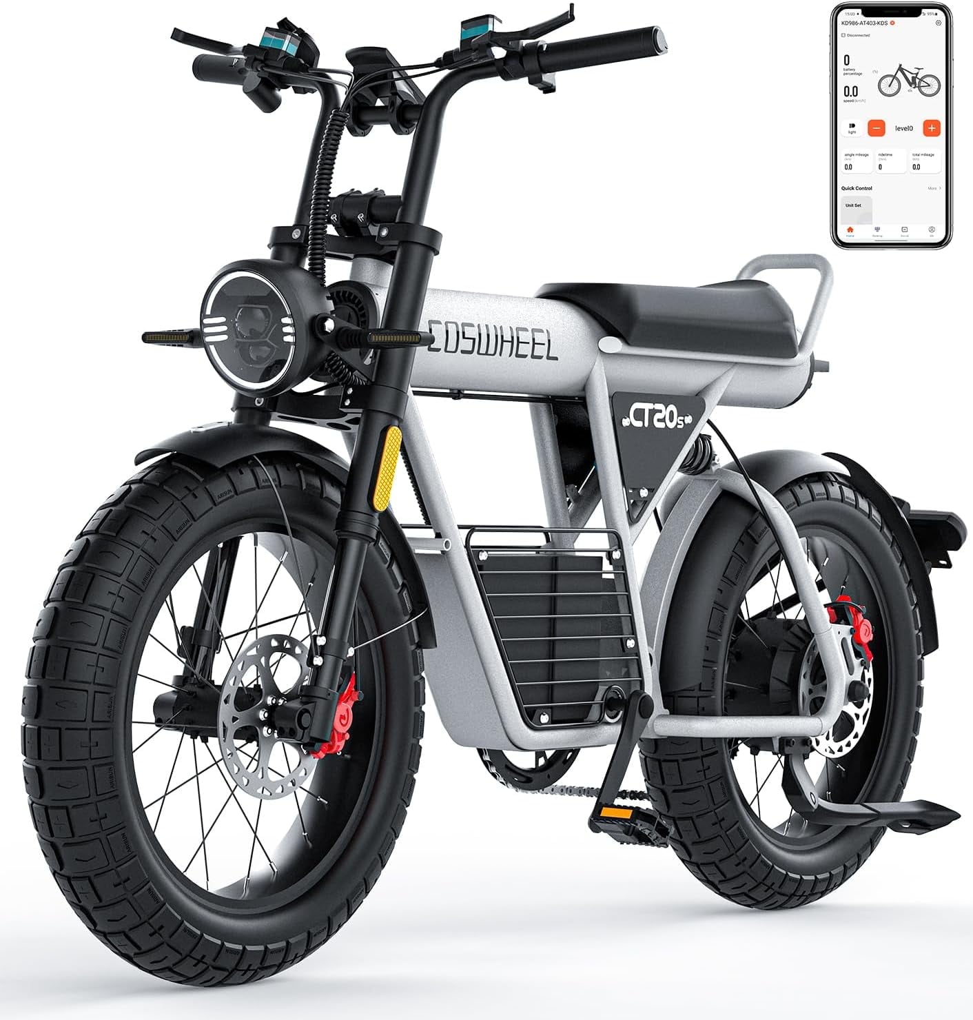 JVV 1500W Electric Dirt Bike 60V 27.5Ah 31 MPH Off-Road 75-Mile Range