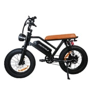 JVV 48V 750W Electric Bike 20" Fat Tire 7-Speed E-Bike 50-56 Mile Range