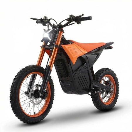 JVV 14" Electric Dirt Bike for Teens, 3000W Motor, IPX6 Waterproof, 25MPH, 20.8Ah Battery, Hydraulic Disc Brakes, Off-Road Motorcycle