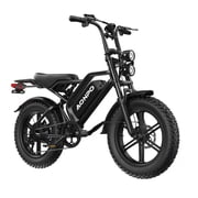 JVV P20 20" Fat Tire Electric Mountain Bike, 750W Motor, 52V 20Ah Battery, 28MPH, 45-Mile Range, Shimano 7-Speed, Front/Rear Suspension