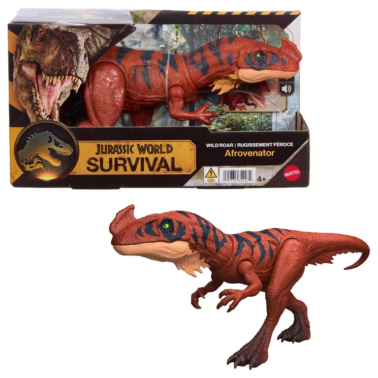 Jurassic World Wild Roar Afrovenator Dinosaur Action Figure Toy