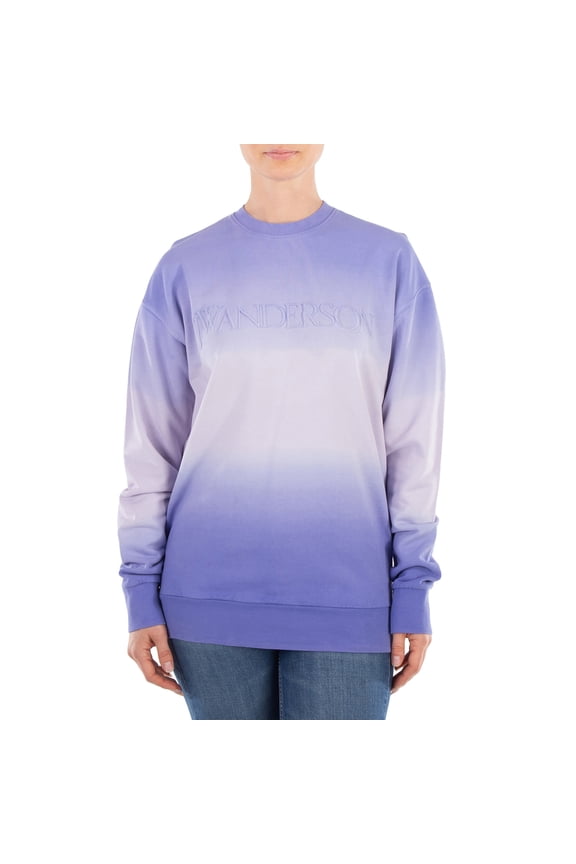 JW Anderson Logo-Embroidered Crew Neck Sweatshirt, Size X-Small