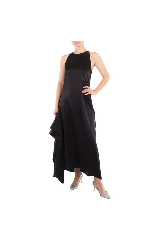 JW Anderson Sleeveless Draped Round Neck Midi Dress, Brand Size 10 ( US Size 6 )