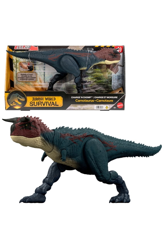 Charge N Chomp Carnotaurus Running Roaring Dinosaur Action Figure, Digital Play
