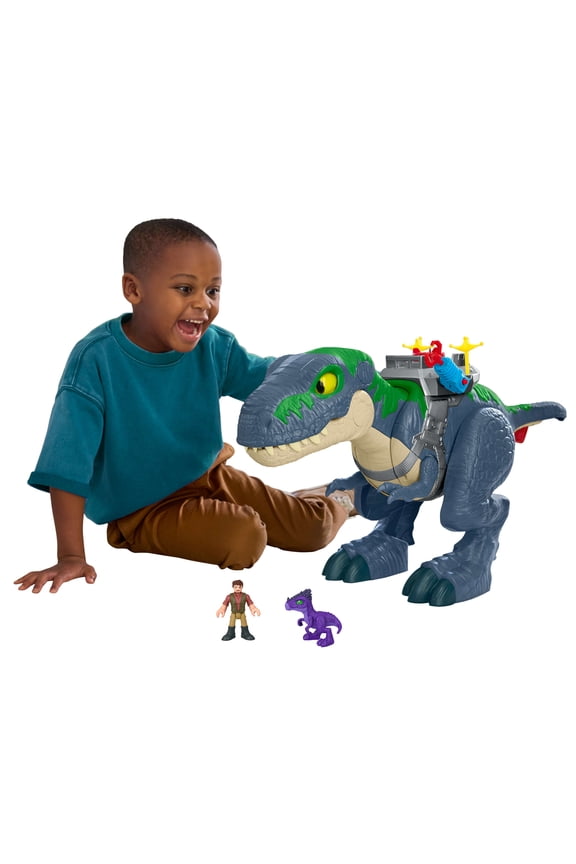 Fisher-Price Imaginext Jurassic World Rebirth Ultimate Action Chomp T. rex Dino Toy & Action Figures