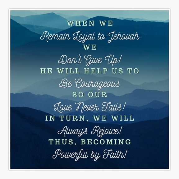 JW Convention Themes from 2016-2021 Sticker