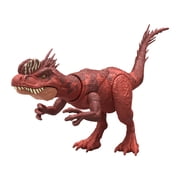 Jurassic World Strike Attack Dilophosaurus Dinosaur Figure, Single Action & Posable, Digital Play