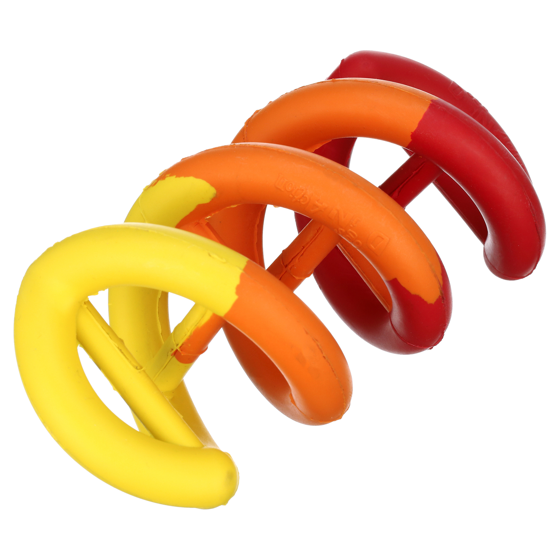 JW Dogs in Action Double Helix Shaped Rubber Chew and Tug Dog Toy, Multicolor, Large, Pack of 1 - image 1 of 5