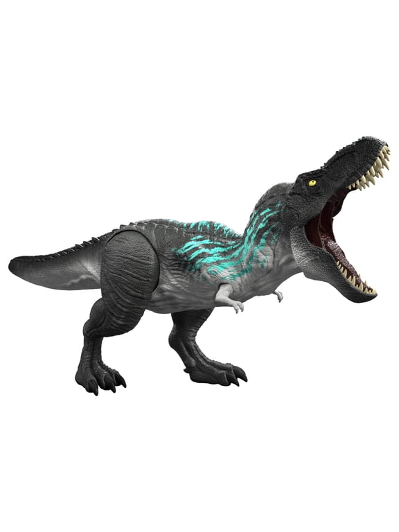 Muscle Madness Tyrannosaurus Rex Action Figure, T-Rex with Grow Feature & Roar