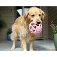 thumbnail image 1 of JW HOL-ee Roller™ Tug and Fetch Treat Dispenser Puzzle Ball Dog Toy, Natural Rubber, Large 5.5" for Dogs 60+ lb, Pink, Pack of 1, 1 of 8