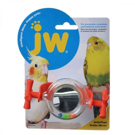 JW Insight Rattle Mirror Bird Toy Rattle Mirror Bird Toy