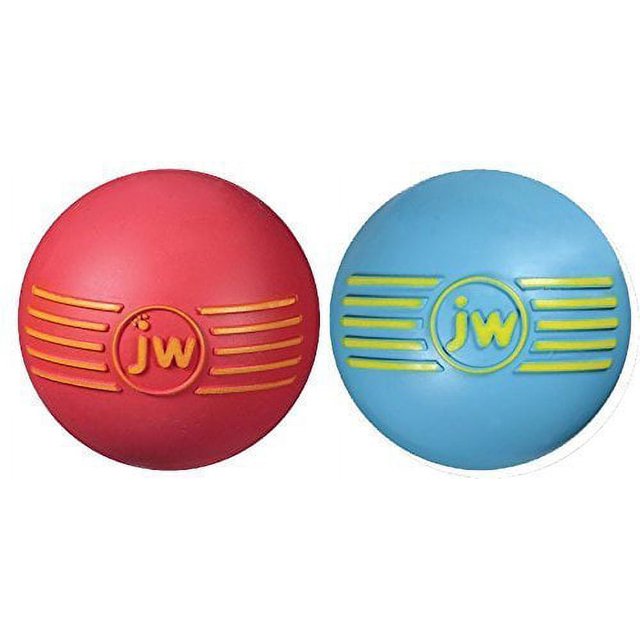 JW Isqueak Ball Rubber Dog Toy SizeMedium Colorcolor may vary by JW