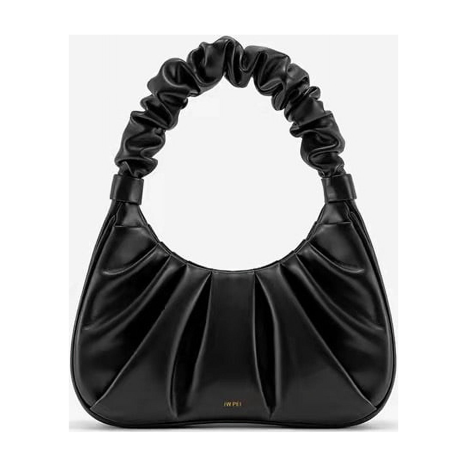 JW PEI Women's Gabbi Ruched Hobo Handbag Black 