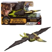 Jurassic World Wild Roar Pteranodon Dinosaur Action Figure Toy, Attack, Light & Sound, Scan Code
