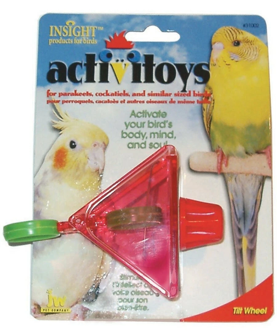 JW Pet ActiviToy Tilt Wheel Assorted Bird Toy