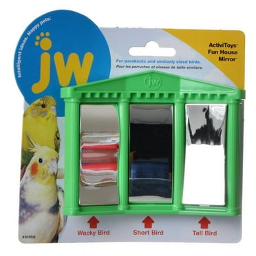 JW Pet Activitoys Fun House Mirror Bird Entertaining and Fun Parakeets Toy